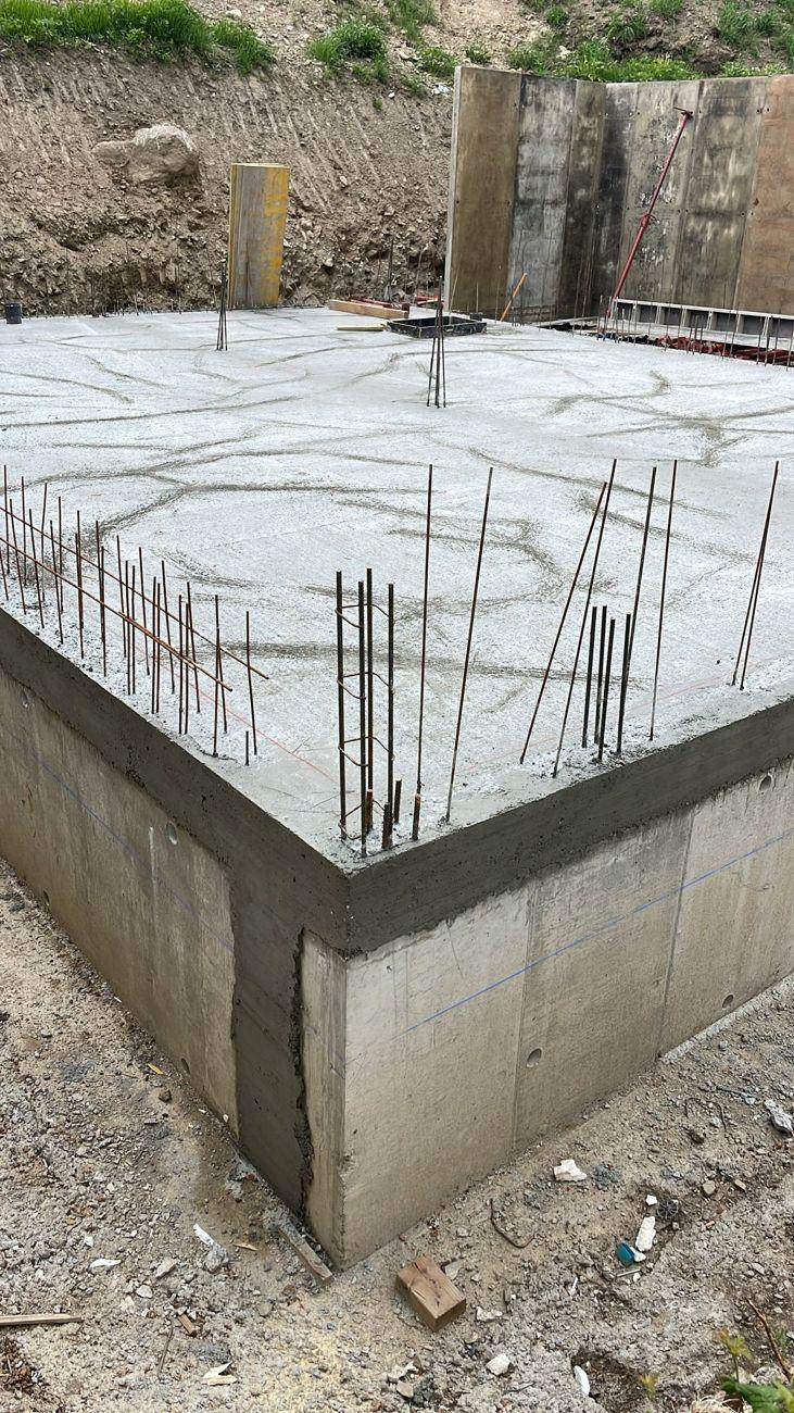 Dalle béton et reprise d'angle