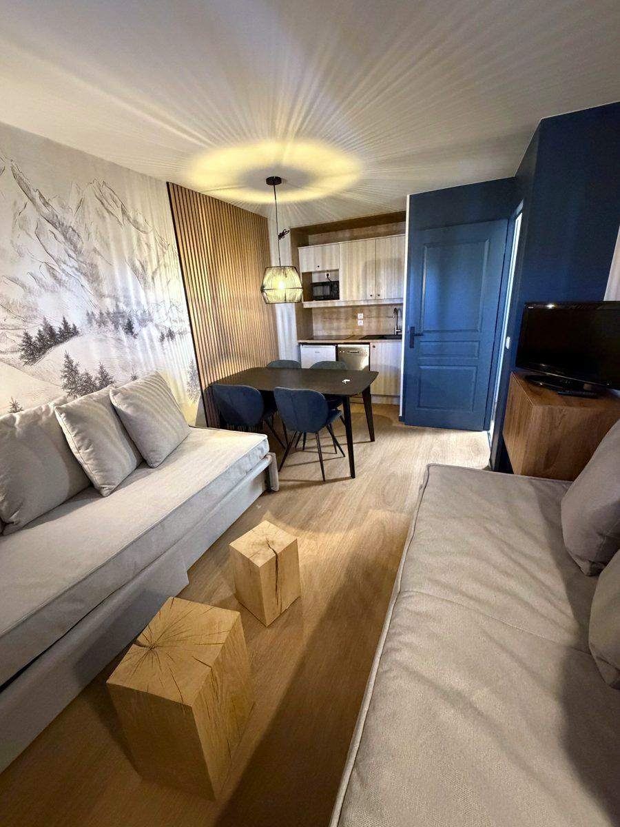 Rénovation d'un appartement en station, séjour
