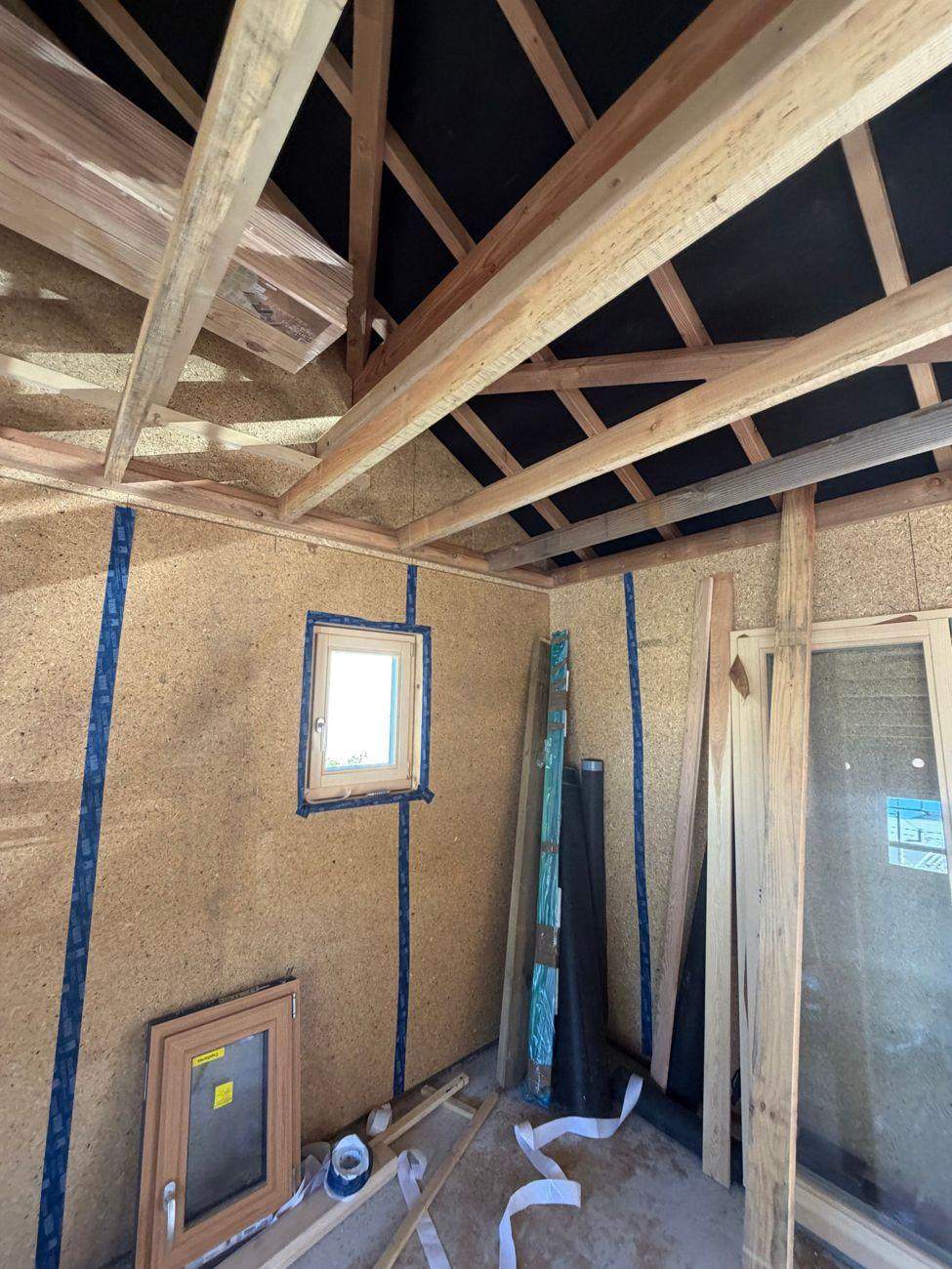 Construction à ossature bois, intérieur